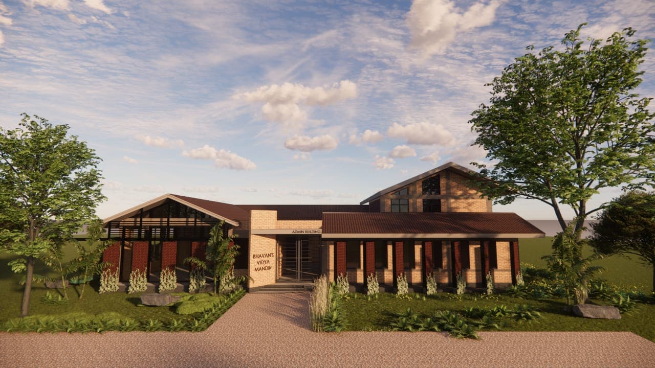 Ongoing Admin Building for Bhavans Vidya Mandir, Palakkad